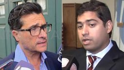 El fiscal Federal Walter Rodríguez y el secretario del Tribunal Oral en lo Criminal, Emilio Rosatti.&nbsp;