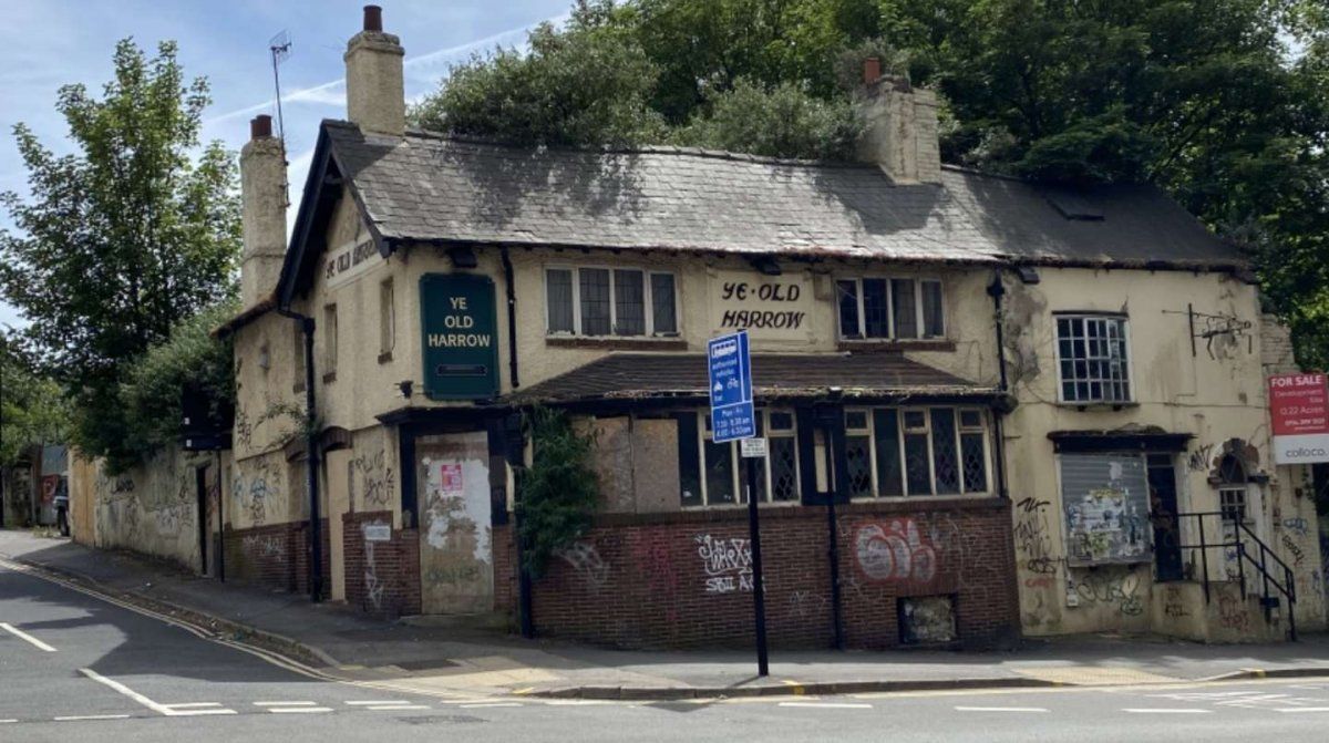 Imagen exterior de Old Durham Ox, el bar abandonado.
