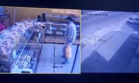 Captura del video- robo en una panadería Captura del video- robo en una panadería