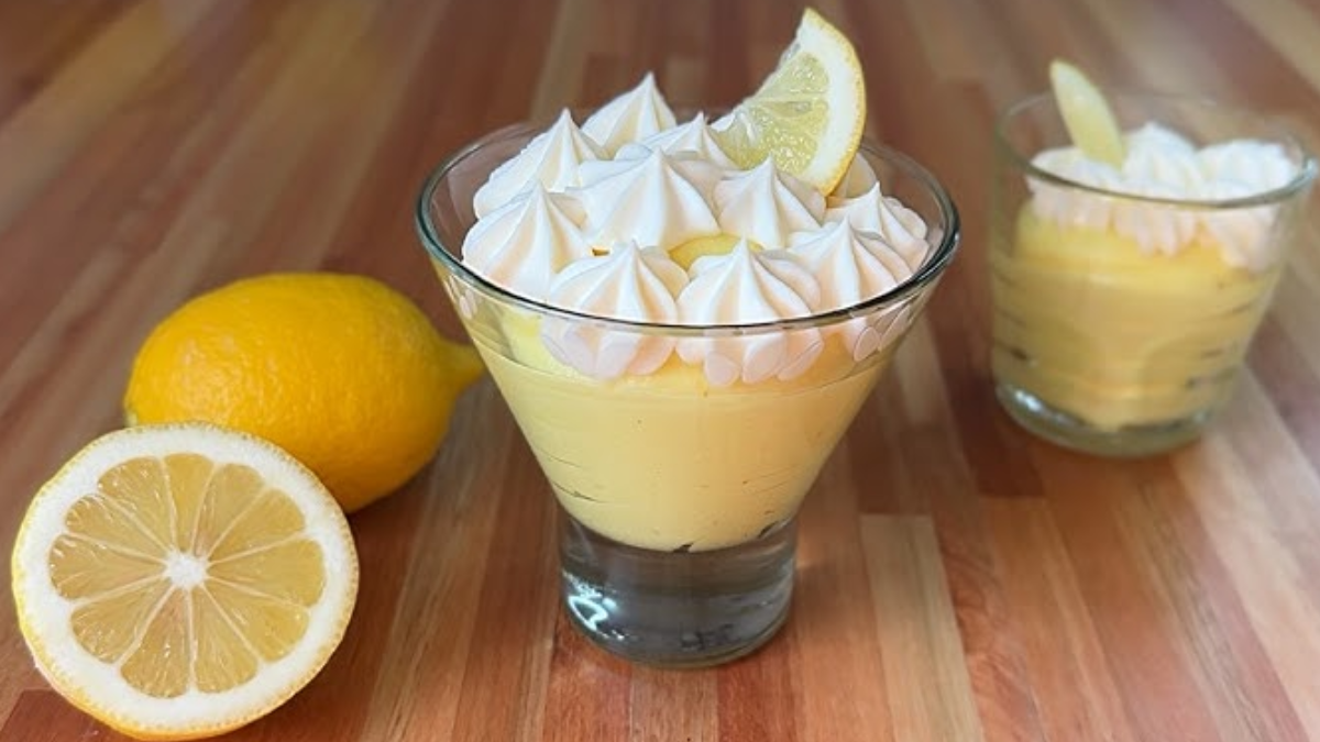 La mousse de limón es fresca