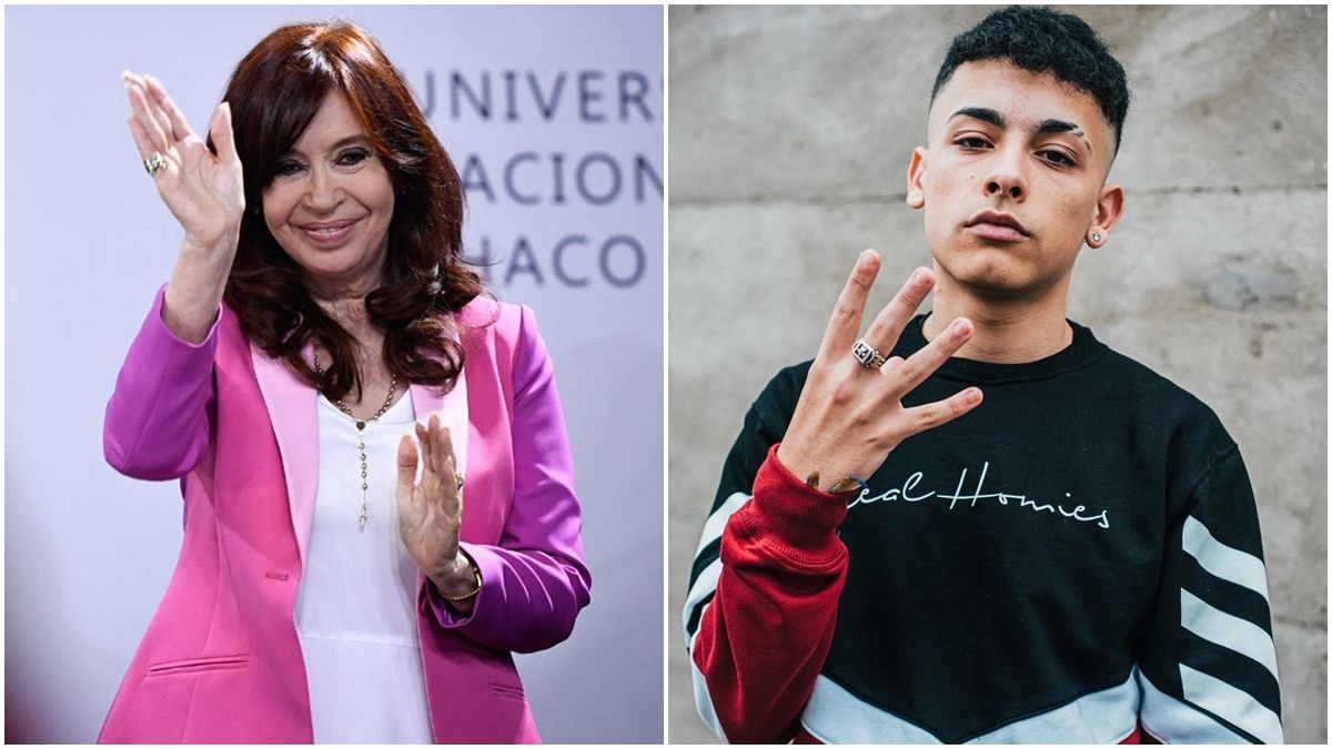 La vicepresidenta Cristina Fernández de Kirchner compartió hoy en sus redes sociales un nuevo video del cantante Trueno al que calificó como orgullo argentino.