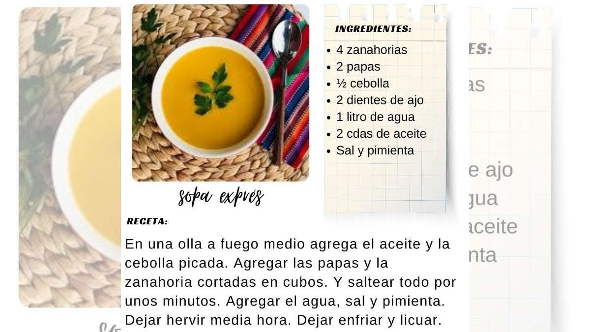 Esta receta de sopa de zanahorias es muy fácil de replicar en casa. Esta receta de sopa de zanahorias es muy fácil de replicar en casa.