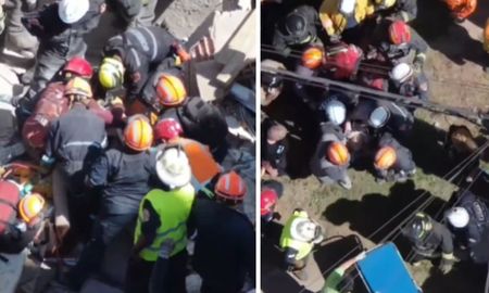 Así fue salvada una mujer de entre los escombros tras derrumbe en VIlla Gesell. Así fue salvada una mujer de entre los escombros tras derrumbe en VIlla Gesell.