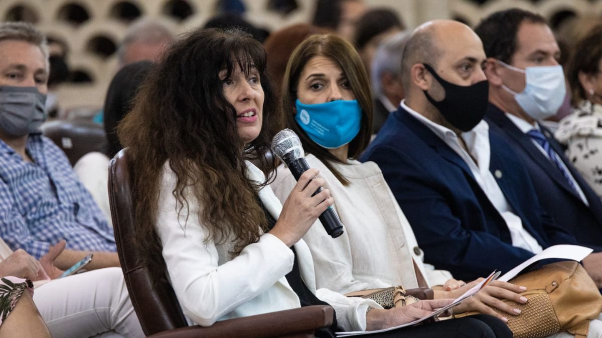 Laura Tarabella, decada de la Facultad de Humanidades y Ciencias Sociales de la UNL, en la última Asamblea Universitaria. Laura Tarabella, decada de la Facultad de Humanidades y Ciencias Sociales de la UNL, en la última Asamblea Universitaria.