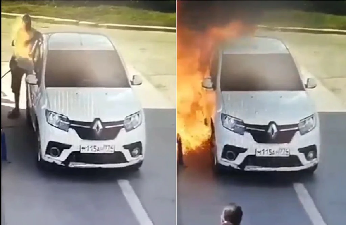 El hecho ocurrió en Rusia y quedó registrado en las cámaras de seguridad de la estación