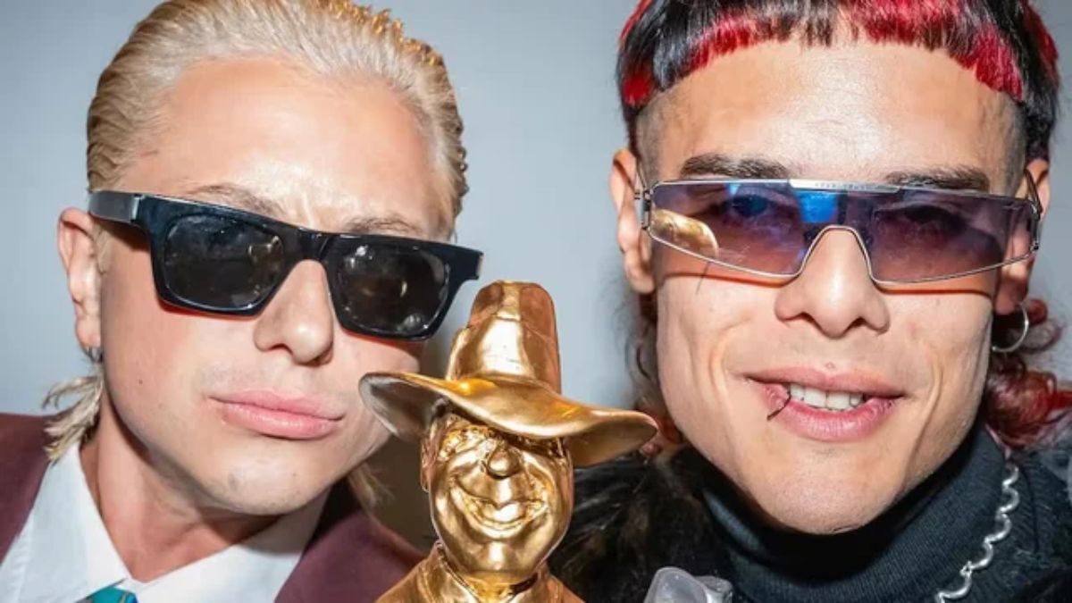 Ca7riel y Paco Amoroso sorprendieron a todos con su festejo al ganar el Gardel de Oro