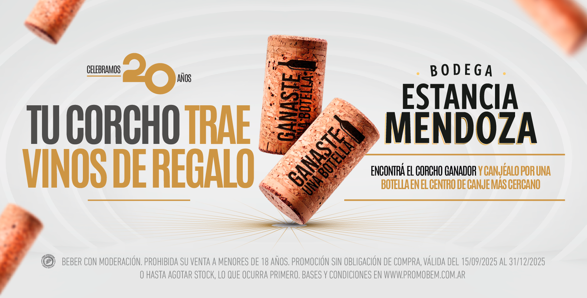 Estancia Mendoza lanza una promoción para agradecer a sus consumidores por dos décadas de confianza.