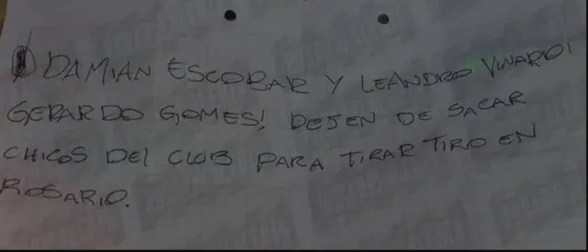 El mensaje que dejaron los asesinos de Altamirano.