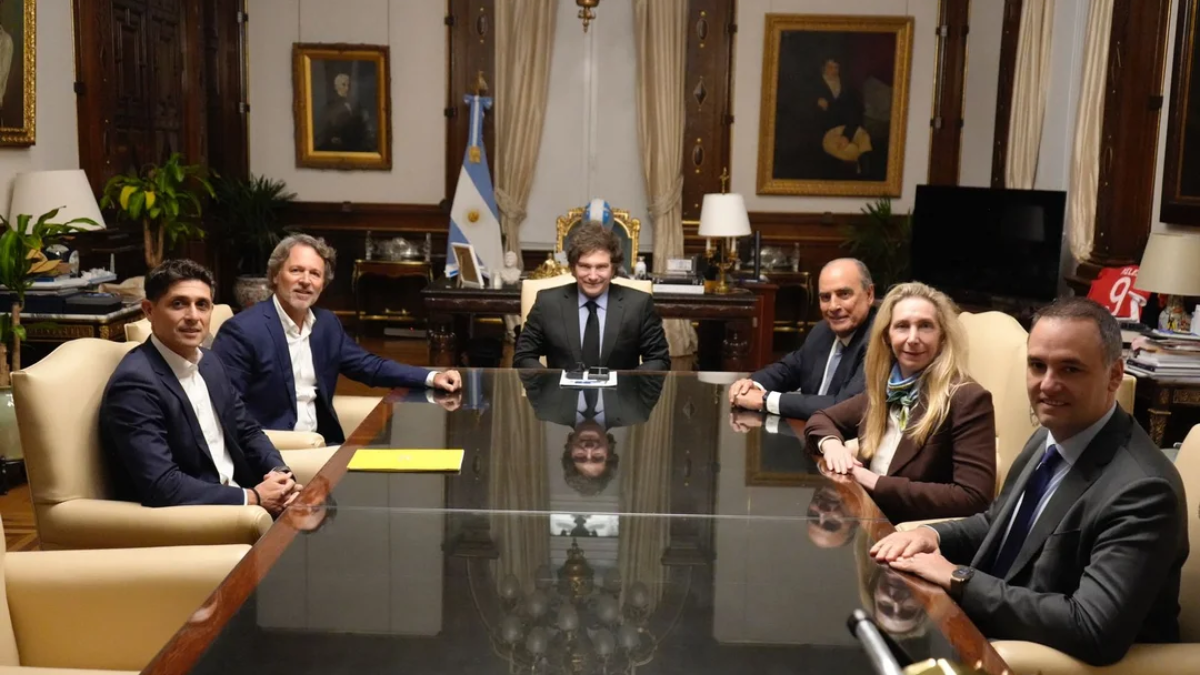 Milei recibió al presidente de Mercado Libre