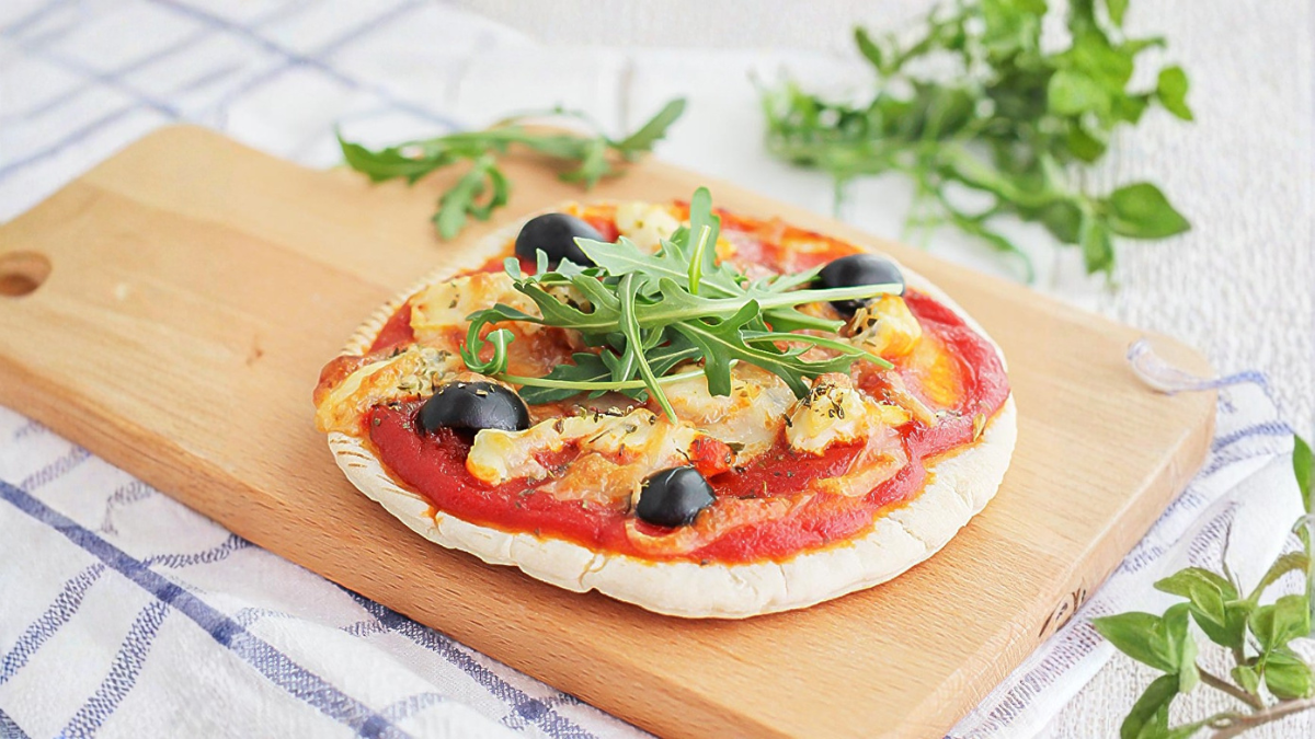 &nbsp;Con una base liviana y crocante, esta piza se cocina en solo 10 minutos.