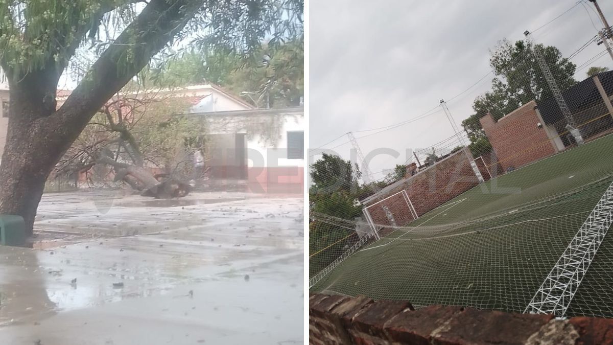 El temporal en San Justo destrozó todo. El temporal en San Justo destrozó todo.