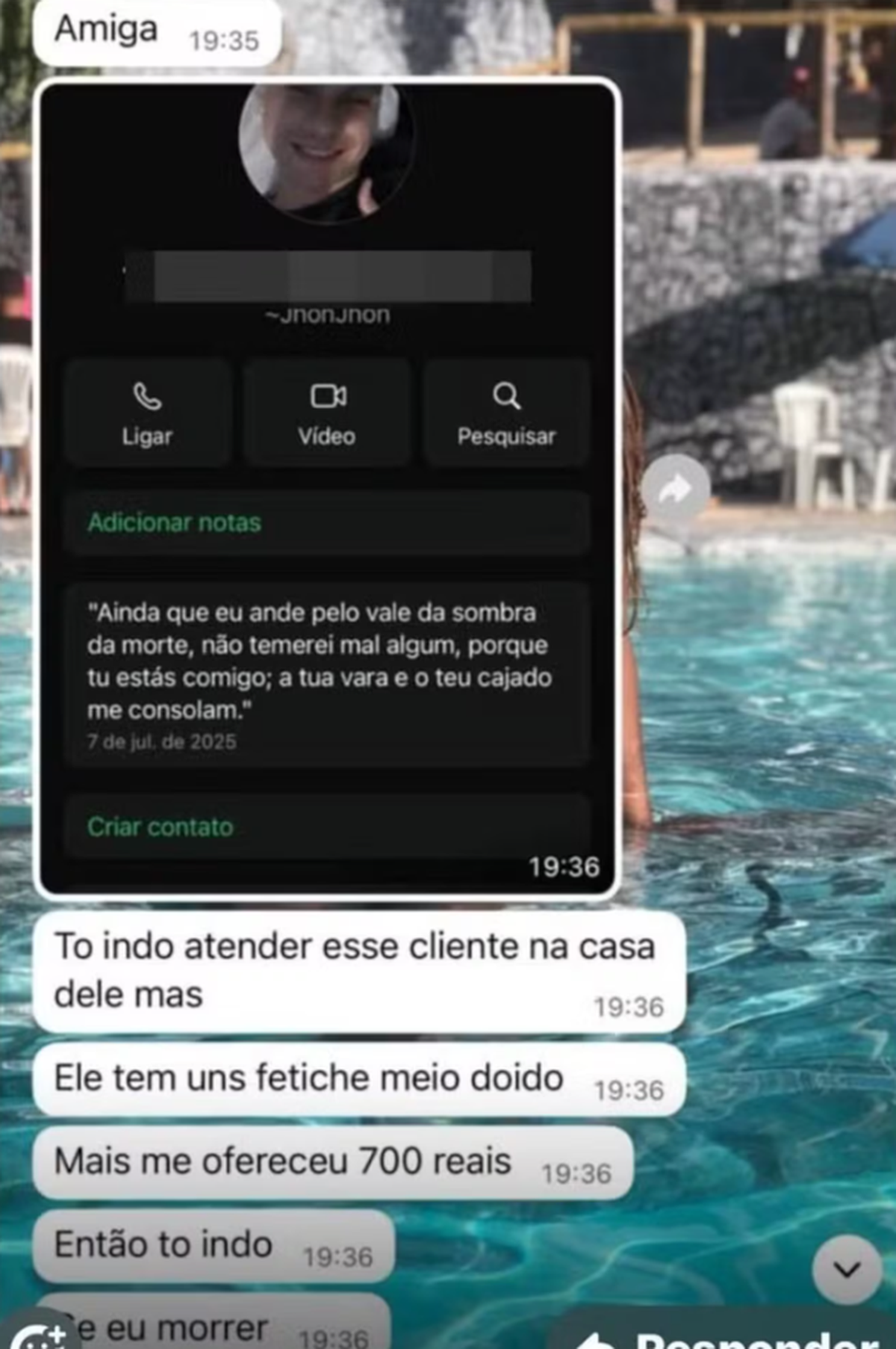  Ana Clara había conversado con una amiga sobre Jonathan Martins. Ana Clara había conversado con una amiga sobre Jonathan Martins.