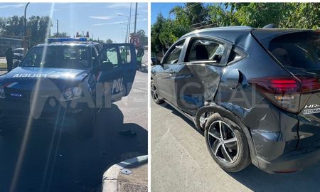 Un patrullero de la policía atropelló a otra camioneta en la ruta 1. Un patrullero de la policía atropelló a otra camioneta en la ruta 1.