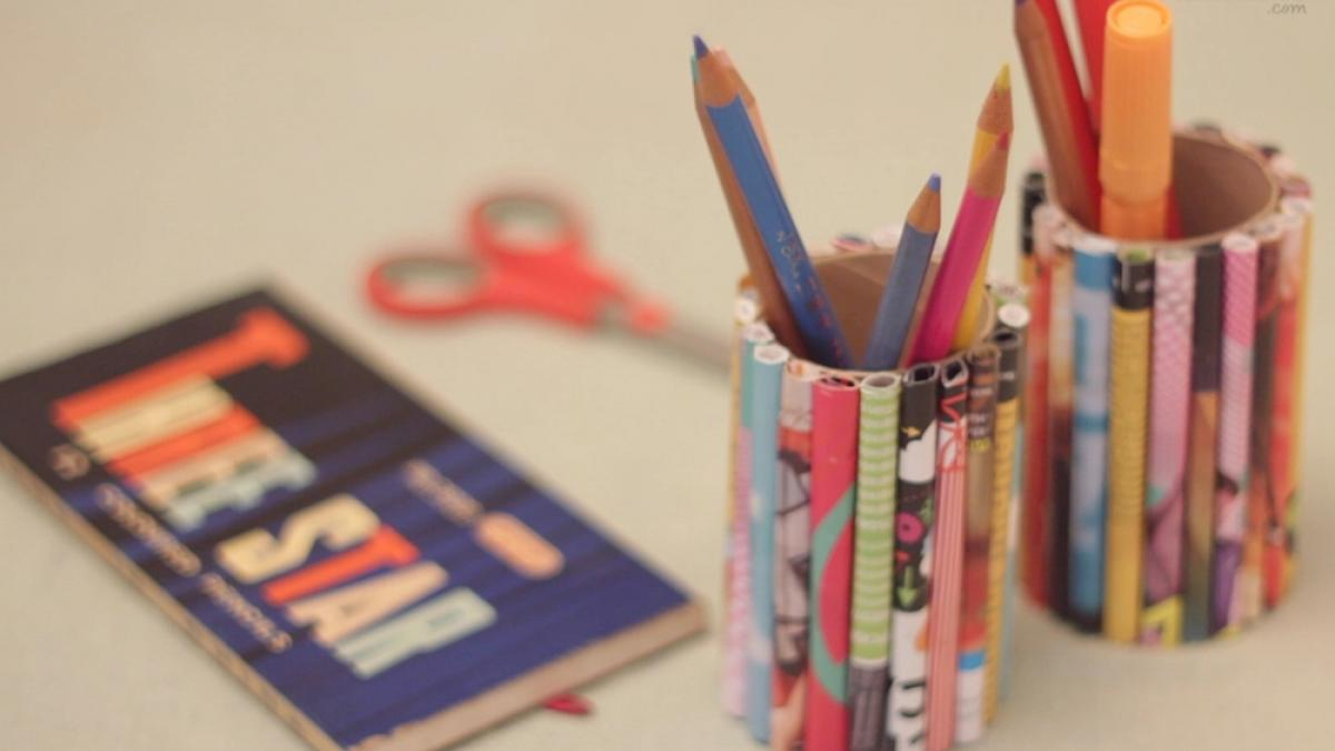 Cómo hacer un portalápices reciclado
