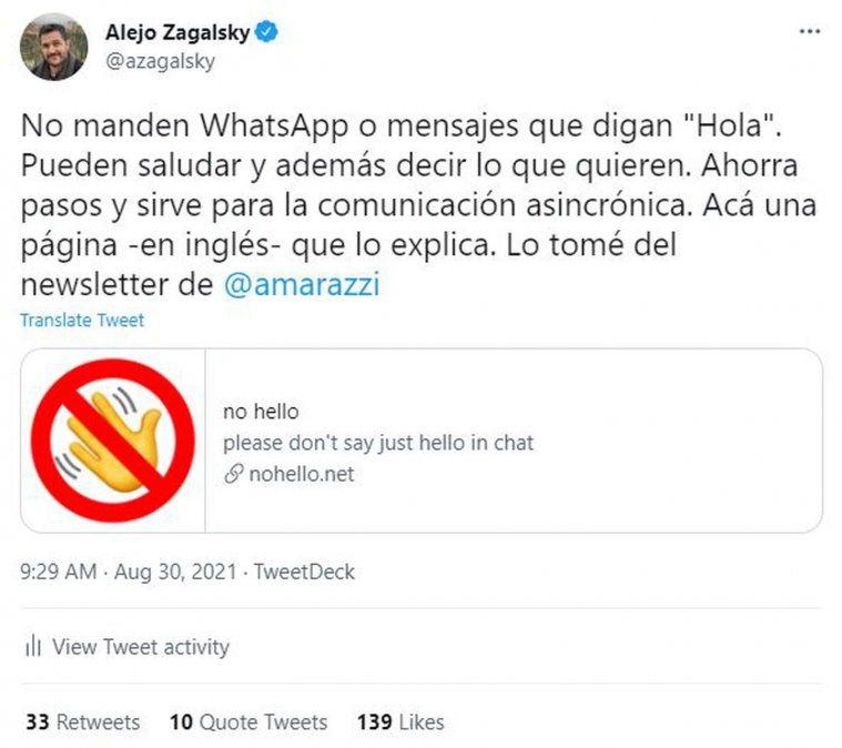 Armaron un portal que explica por qué mejora la comunicación decir directamente lo que se quiere. 