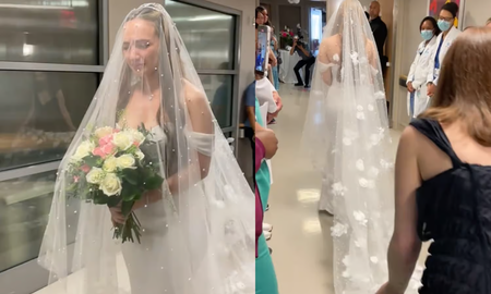Celebró su boda en un hospital para que su padre enfermo de cáncer terminal pueda asistir Celebró su boda en un hospital para que su padre enfermo de cáncer terminal pueda asistir