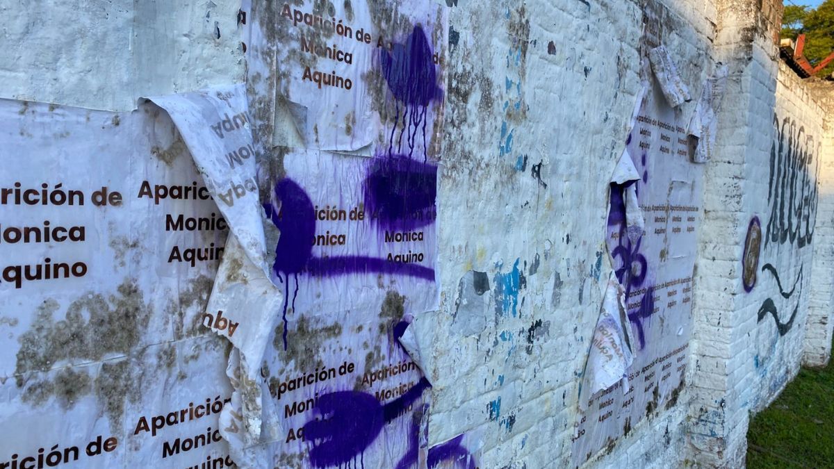 Así quedó el mural de Mónica Aquino luego de ser vandalizado.
