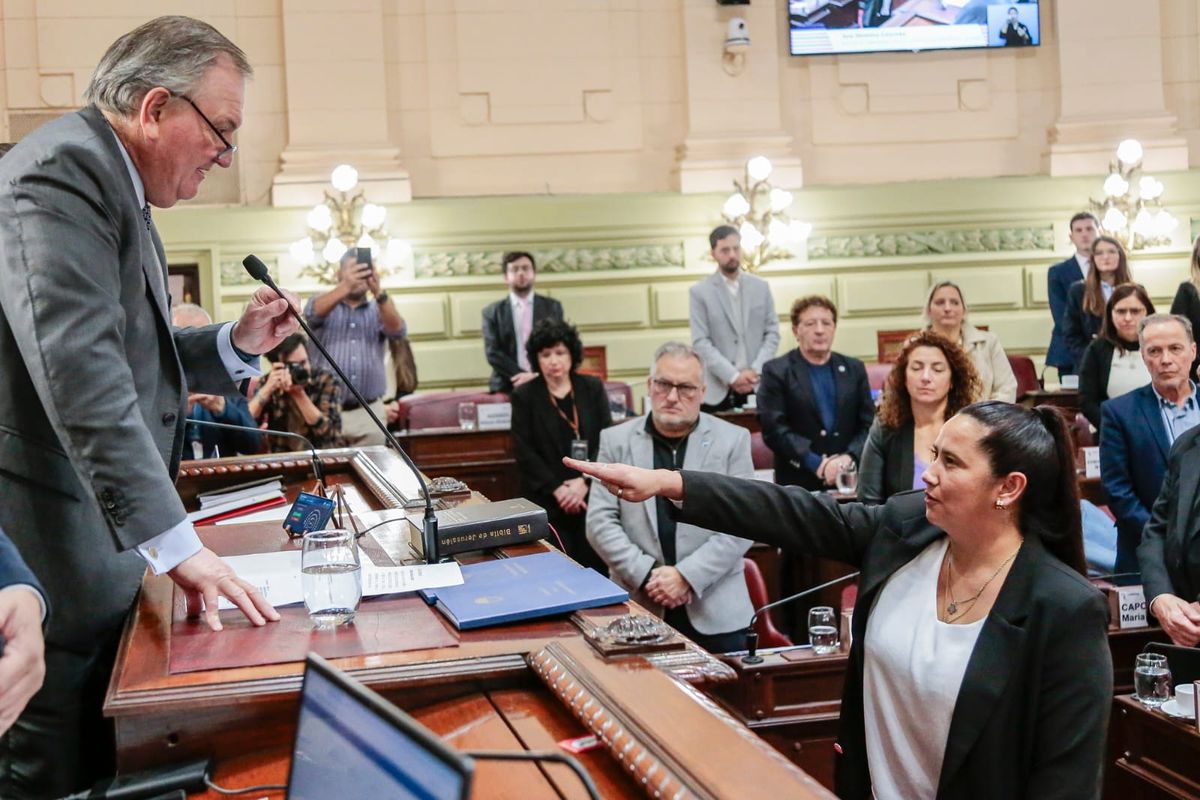 Verónica Colombo juró ante el presidente de la Convención reformadora