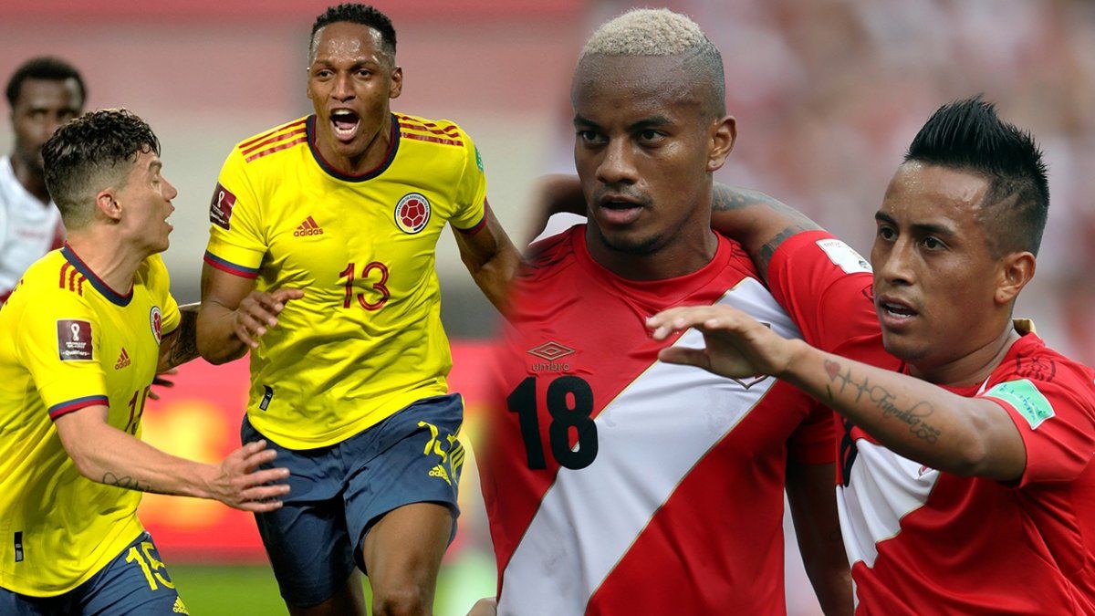 Colombia y Perú juegan este viernes un partido clave por las Eliminatorias Sudamericanas rubmo a la Copa Mundial de Fútbol de 2022.