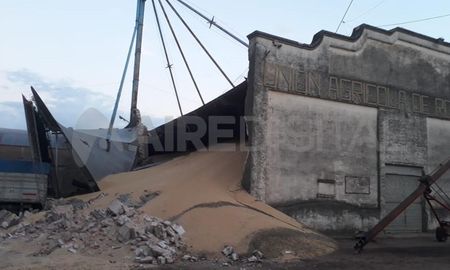 El accidente ocurrió a las 19 horas del jueves, en un galpón de la Cooperativa de Romang.