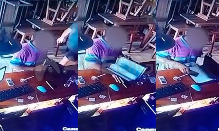 El hecho ocurrió hace unos días y quedó registrado por las cámaras de seguridad del local. El hecho ocurrió hace unos días y quedó registrado por las cámaras de seguridad del local.