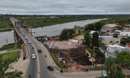 El nuevo puente transformará por completo el tránsito en el ingreso a Santo Tomé. El nuevo puente transformará por completo el tránsito en el ingreso a Santo Tomé.
