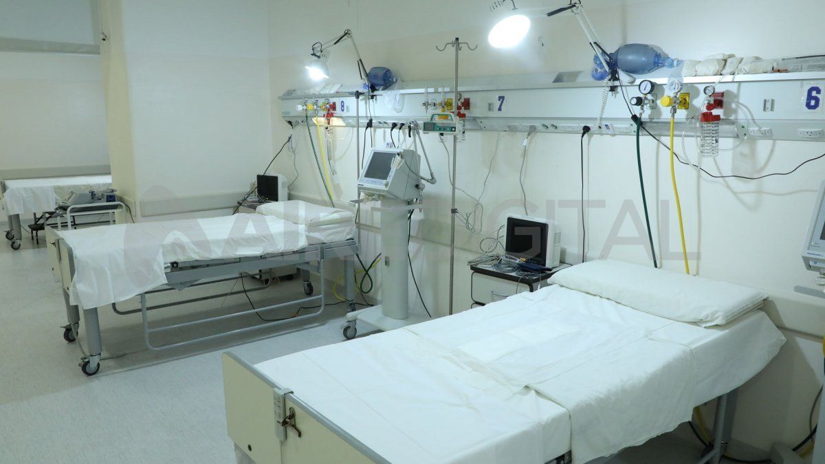Las camas de terapia intensiva del Cemafe. Foto: Gentileza Gobierno de la Provincia de Santa Fe.