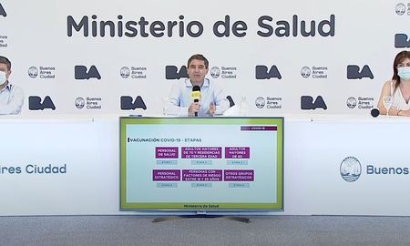 El ministro Quirós en la conferencia de prensa de este miércoles. El ministro Quirós en la conferencia de prensa de este miércoles.