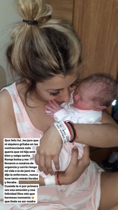 El sentido posteo de Tamara Báez sobre el nacimiento de Jamaica.