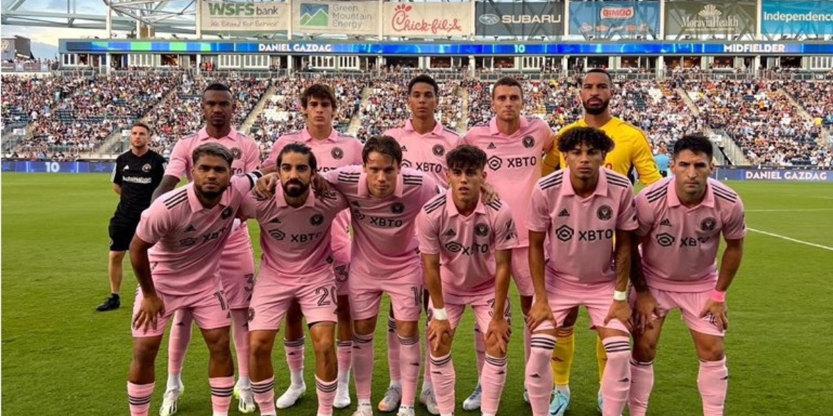 Los once titulares de Inter de Miami en el partido ante Philadelphia Union.