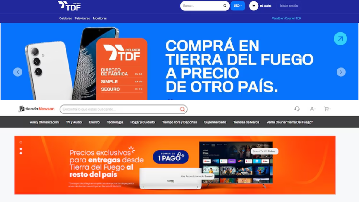 Arrancó la venta directa de celulares y televisores vía courier desde Tierra del Fuego: cuánto cuestan y cómo acceder Arrancó la venta directa de celulares y televisores vía courier desde Tierra del Fuego: cuánto cuestan y cómo acceder