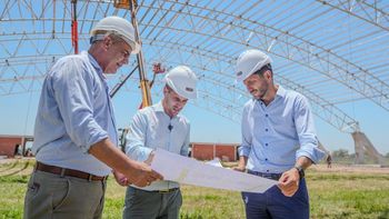 Juegos Suramericanos: Pullaro recorrió el Microestadio de Rafaela que tiene un avance del 45%