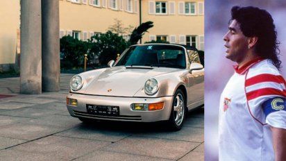 Diego Maradona: el Porsche 911 que utilizaba en España se subastó en medio millón de dólares