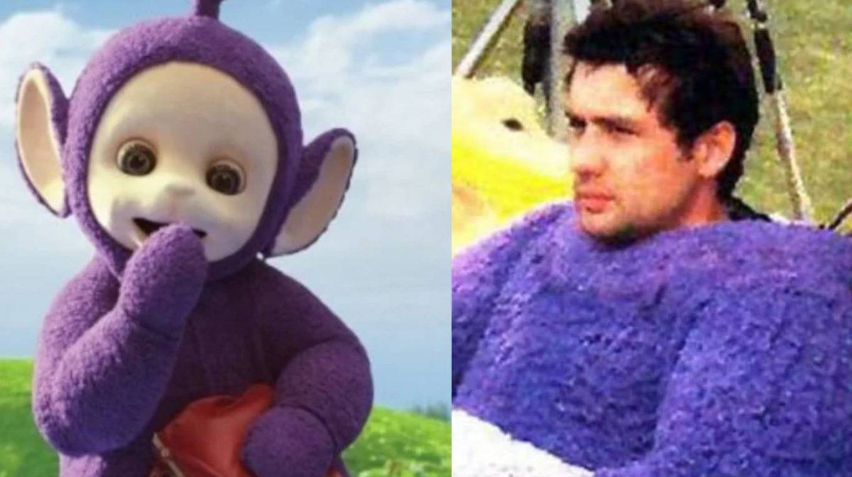 Tinky Winky fue interpretado por el actor Simon Shelton.