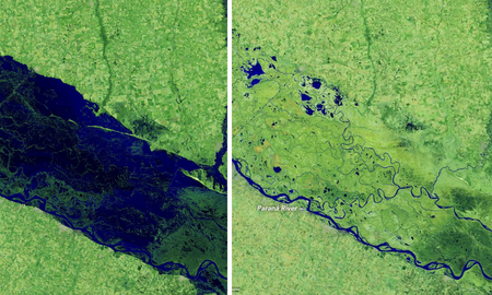 asi se ve la historica bajante del parana desde el espacio asi se ve la historica bajante del parana desde el espacio