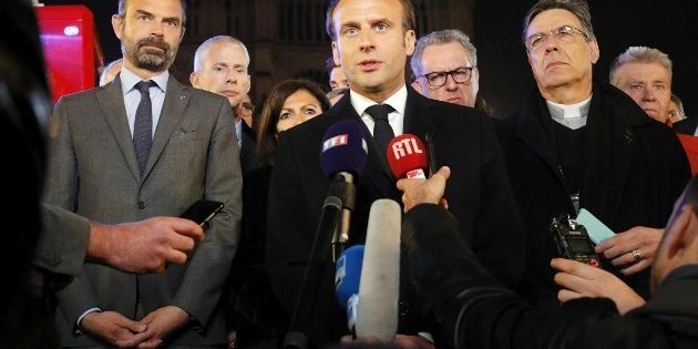 “Reconstruiremos Notre Dame todos juntos”, dijo Emmanuel Macron