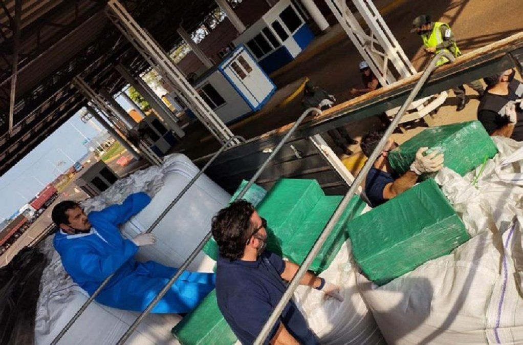 La droga estaba disimulada en arroz