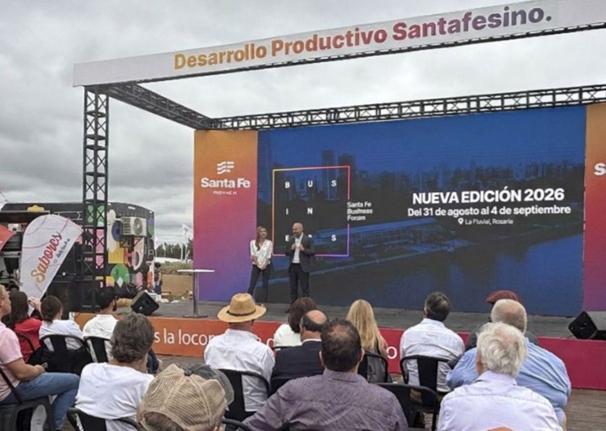 En Expoagro, el ministro Gustavo Puccini lanz&oacute; el foro que conecta la provincia con el mundo.