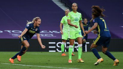 Lyon derrotó 3-1 al Wolfsburgo y es otra vez campeón de la Champions League femenina