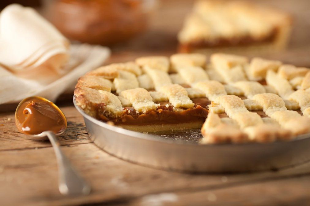 Pasta frola de dulce de leche