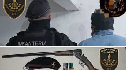 Armas en la ciudad de Santa Fe: en pocas horas la policía incautó un revólver, una pistola y una escopeta