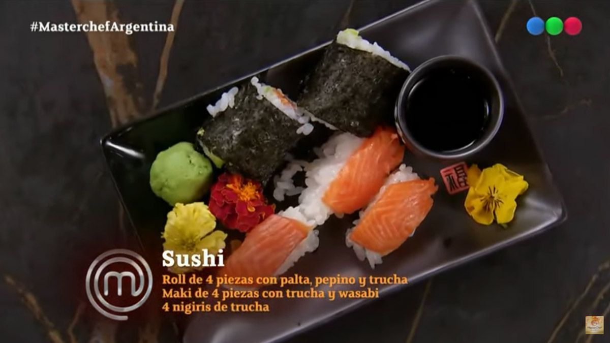 El plato de sushi de Georgina Barbarossa