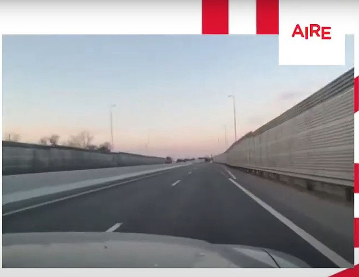 Autopista que dirige a Kiev, la capital de Ucrania, desde el oeste de ese país.