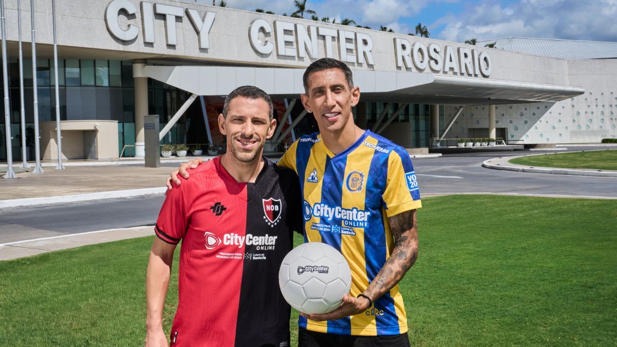 Maxi Rodríguez y Ángel Di María