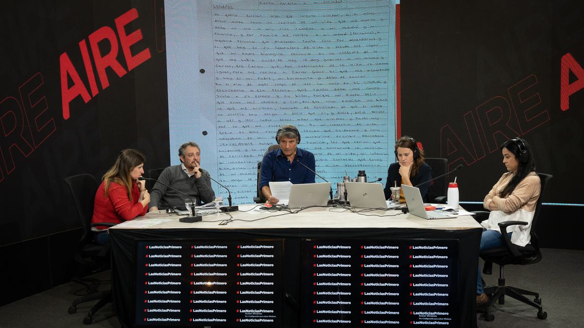 En la entrevista estuvieron el fiscal Omar De Pedro y la madre de la víctima