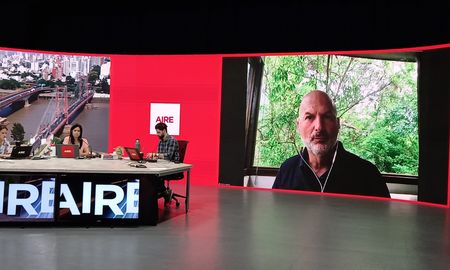 Andrés Repetto analizó el conflicto entre Ucrania y Rusia este viernes en AIRE, en un momento de máxima tensión diplomática. Andrés Repetto analizó el conflicto entre Ucrania y Rusia este viernes en AIRE, en un momento de máxima tensión diplomática.