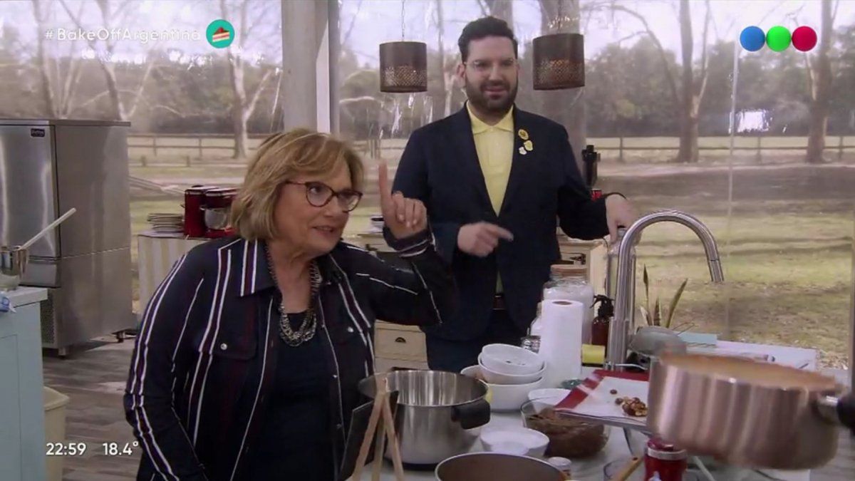 Dolli Irigoyen se cruzó con un participante de Bake Off
