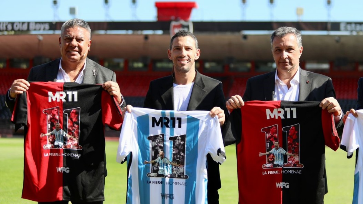 La frase del presidente de Newells sobre Chiqui Tapia que enfureció a los hinchas leprosos: Lo chiflaron...