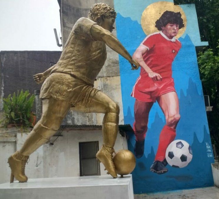 Inaugurarán la estatua de Maradona más alta del mundo