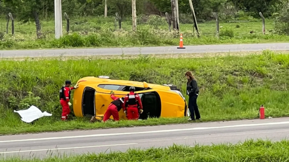 Un choque contra un remis ocurrió en la ruta nacional 66